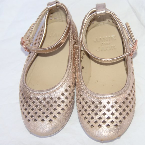 little girl gold flats